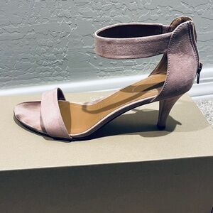 The Paycee two-piece dress sandals by Style&Co in pink microsuede.